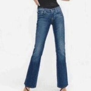 Vintage DKNY / Jeans Trademark Medium Wash Flare Womens Jeans Size 10 Blue Color
